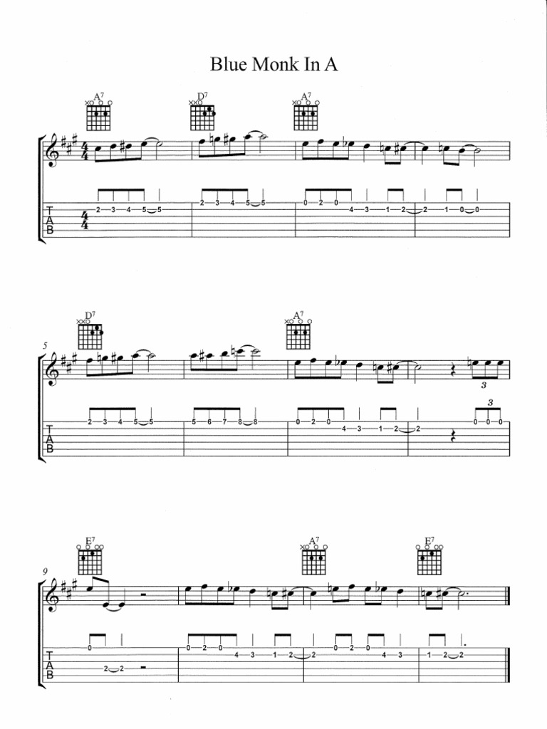 The Blues Guitar Handouts PDF