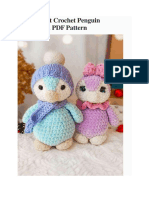 Plush Velvet Crochet Penguin Amigurumi Pattern