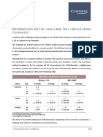 Information About The Challenge Test Service by Cosphatec