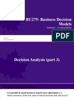 BU275 W23 - Lecture 3 - Decision Analysis (Part 3)