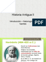 Historia Antigua II. Historiografia