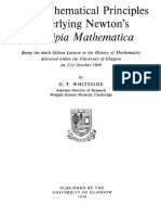 The Mathematical Principles Underlying Newton Principia Mathematical