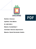 Unidad 5 Actividad 2 Calculos de Depreciacion PDF