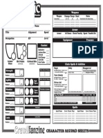 Alternate DCC RPG Character Sheets CRAWL - DCC - CLERIC