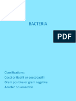 Gram Staining and Classifications of Bacteria