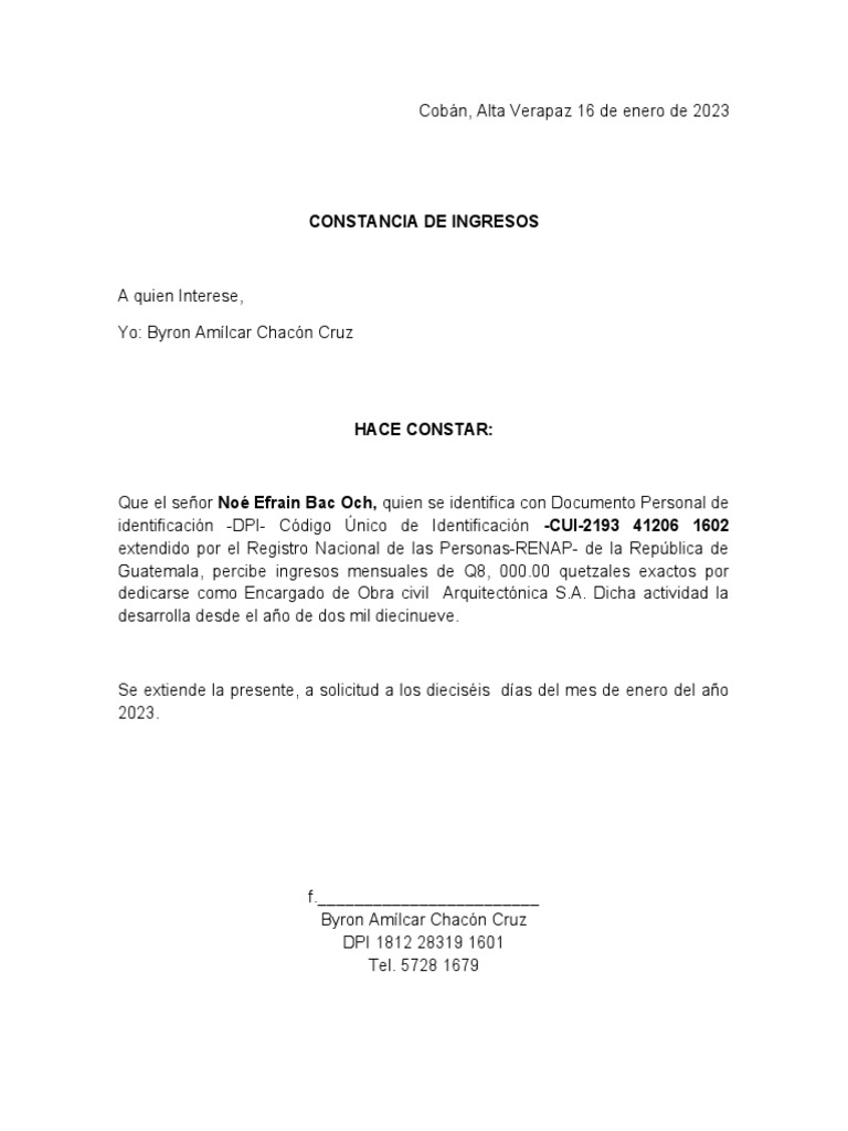 Constancia De Trabajo Modelo En Formatos Word Y Pdf Vrogueformato De ...