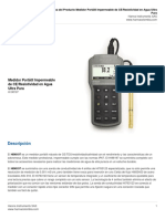 Ficha Técnica Del Producto Medidor Portátil Impermeable de Resistividad HI98197 (CONDUCTIMETRO) - HANNA