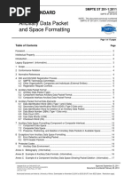 SMPTE ST 291-12011 Ancillary-Data-Packet-And-Space-Formatting