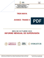 Informe de supervisión Tren Maya Tramo 3 octubre 2022