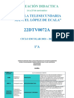 Planificación didáctica Español y Matemáticas