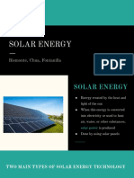 Solar Energy Technologies and Benefits