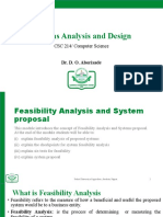 Feasibility Analysis and System Proposal