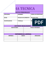 Modelo de Ficha Tecnica