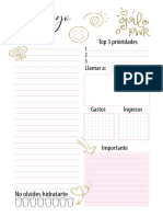 Planner Diario Pink