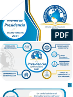 Informe de Presidencia Cuarto Trimestre 2021