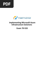 Implementing Microsoft Azure Infrastructure Solutions: Exam 70-533