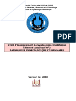 Unité D'enseignement de Gynécologie-Obstétrique Elément Constitutif N°2 Pathologie Gynecologique Et Mammaire