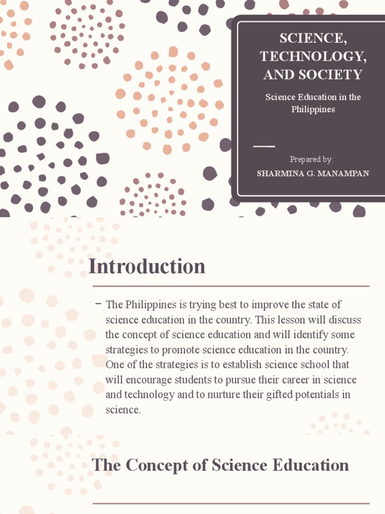 Lesson 3 (Science Education in The Philippines) PDF Science