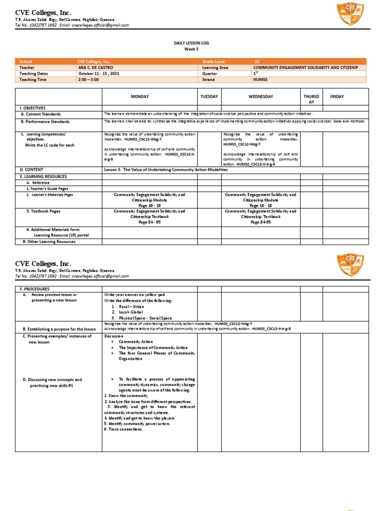 Cesc Week 5 Pdf Community Learning