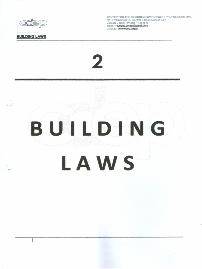 Chapter 2 Building Laws | PDF