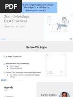 2020 09 22 Zoom Meeting Best Practices