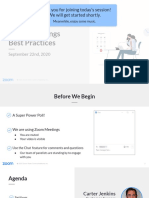 2020 09 22 Zoom Meeting Best Practices