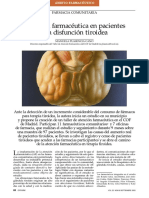 Atención Farmacéutica en Pacientes Con Disfunción Tiroidea: Farmacia Comunitaria