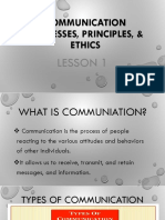 L1 Communication Processes, Principles, & Ethics