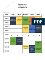 Horario Profesor Castro 2023