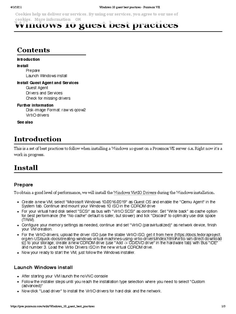 Windows 10 Guest Best Practices Proxmox VE PDF Windows 10 