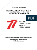 Proposal Kegiatan Hut Ri 77 Sumber Urip