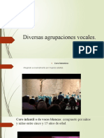 Diversas Agrupaciones Vocales