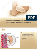 Terminologi Medis Kehamilan, Persalinan, Nifas Dan Perinatal