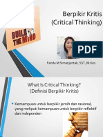 Critical Thinking Dan Creative Thinkingf - Farida S