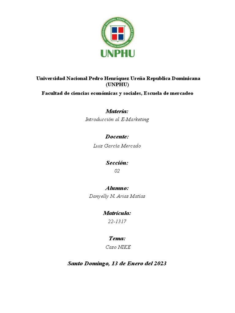 Caso Nike Pdf