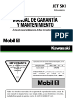 Manual de Garantia y Mantenimiento Kawasaki JET SKI