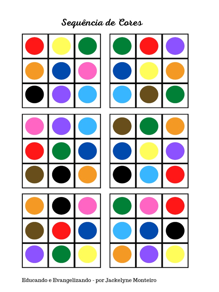 Sequência de Cores | PDF
