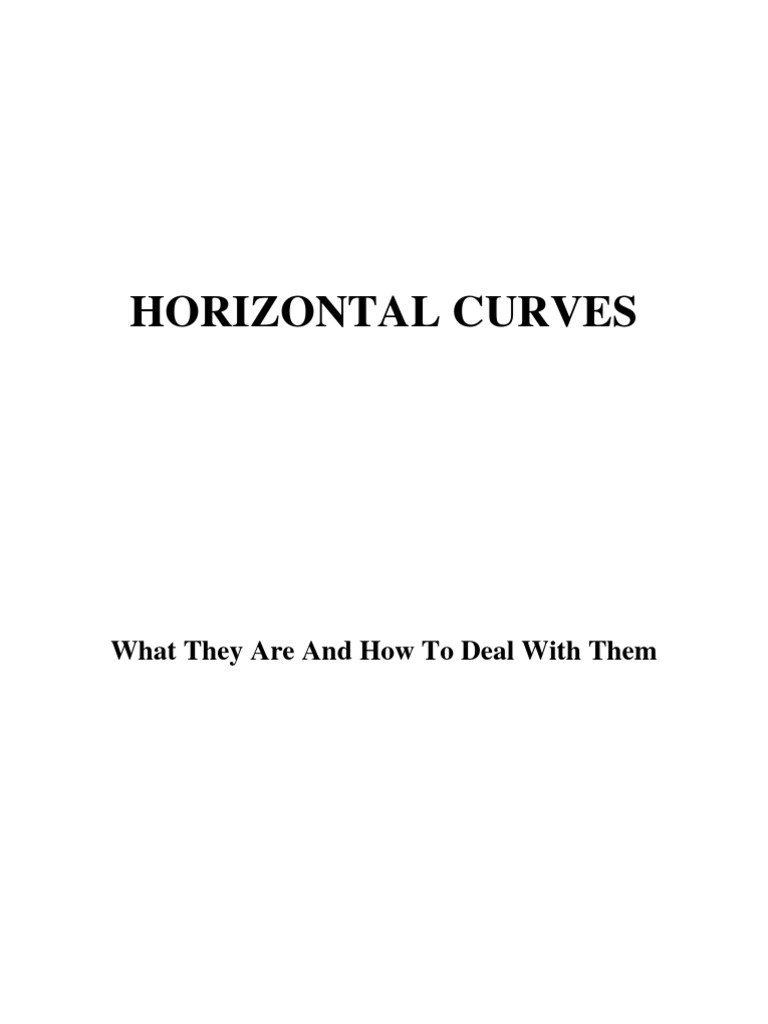 Horizontal Curve Formulae | PDF