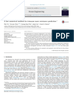 2015 - Numerical Method Trimaran Wave Resistance