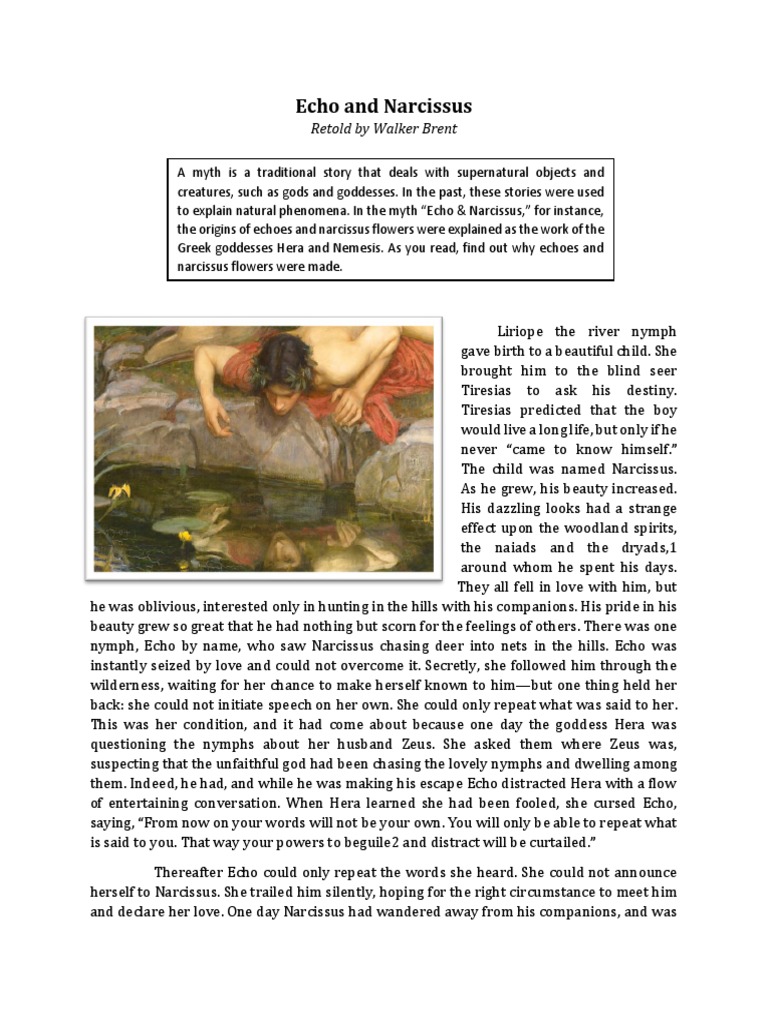 The Tragic Origins of Echoes and Narcissus Flowers How the Greek Myths Explained Natural
