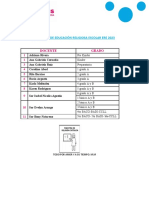 Docentes de Educación Religiosa Escolar Ere 2023