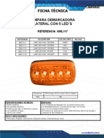 Ficha Técnica Lámpara Demarcadora Lateral Con 5 Led S