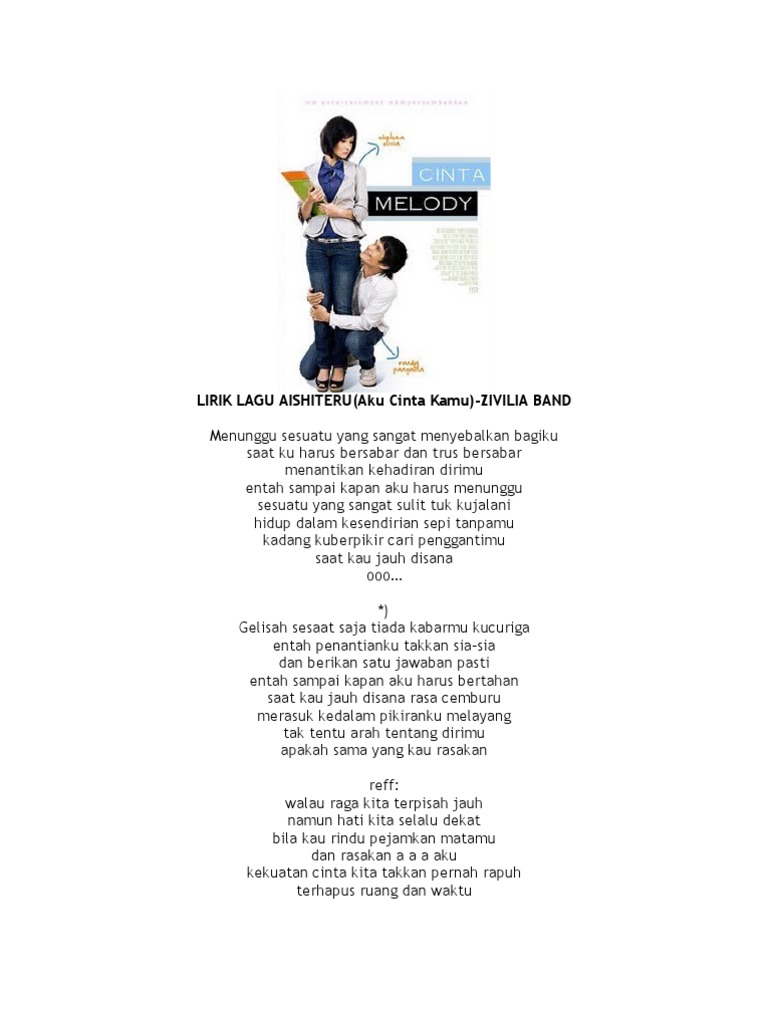Lirik Lagu Aishiteru Pdf