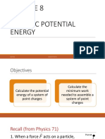 Lecture 8 - Electric Potential Energy