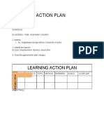 Learning Action Plan