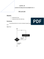 C++ Iterative Statements Lab: Implement While, For, Do-While Loops