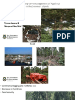 Harvest Rates and Long-Term Management of Ngali Nut (Canarium Indicum) in The Solomon Islands