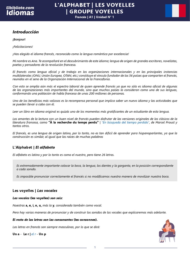 Adaptacion Francés A1 01 PDF Idioma francés Lingüística