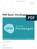 PHP Dasar - Perulangan - Jago Ngoding