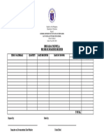 BE Form 5 RECORD OF DONATIONS RECEIVED